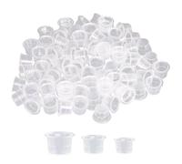 Tattoo Ink Caps, 300PCS 3 Sizes Disposable Tattoo Cups - Plastic Pigment Ink Caps for Makeup and - Cups