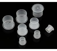 Tattoo Ink Caps - 300pcs Disposable Tattoo Ink Cups in XSmall, Small, Medium and Large Sizes - Secure Base Ink Cap Cups for Tattoo & PMU