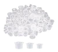 Tattoo Ink Caps, 300Pcs Tattoo Cups 3 Sizes Ink Caps Disposable Cups Plastic Pigment Cap Makeup Container Cap Supplies