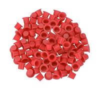 Tattoo Ink Caps, ATOMUS 300pcs Mixed Tattoo Ink Cups Small Medium Large Plastic Tattoo Microblading Pigment Ink Cups Caps Holder (Red)