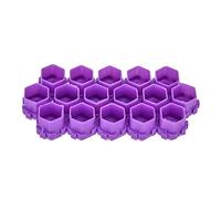 Tattoo Ink Cups Caps, 200pcs Large Honeycomb Shape Disposable Tattoo Pigment Ink Caps for Tattoo Ink Tattoo Supplies(Purple)
