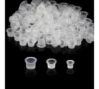 Tattoo Ink Cups, TONBAO 300PCS Ink Caps Pigment Caps Disposable Cups for Tattooing Mixed Szie 100 Small 100 Medium 100 Large Tattoo Ink Container Tattoo Kit Tattoo Supplies