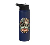 Tattoo Ink Machine Traditional Flash Stainless Steel Insulated Water Bottle