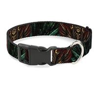 Tattoo Johnny Pet Collar, Dog Collar Plastic Buckle, Tattoo Johnny Zombie King, 8.5 to 12 Inches 0.5 Inch Wide