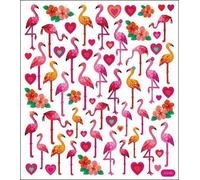 Tattoo King (6-Pack) Multicolored Stickers Flamingo Love SK129MC-4250