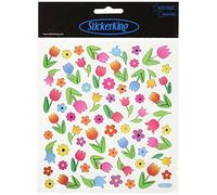 Tattoo King Multi-Coloured Stickers Tulips, Acrylic, Multicoloured, 0.1 x 6 x 8.65 cm
