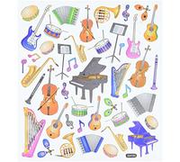 Tattoo King Multicolored Stickers-Orchestra