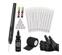 Tattoo Kit Tattoo Needles Set Hand Poke Stick Kit Strong Stable Pen Power Supply 1 3 5 7 9RL Needle for Artist, needles, set, needle