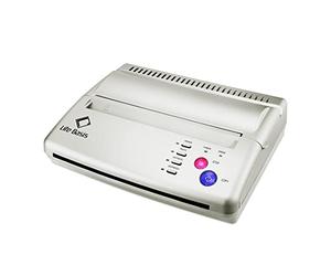 Tattoo Kit Thermal Stencil Transfer LifeBasis Copier Paper Printer Machine with 500 Digital Patterns as a gift for Temporary and Permanent Tattoos Upgrade Version Silver