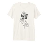 Tattoo Knife Roses Butterfly Grunge Aesthetic Goth Premium T-Shirt