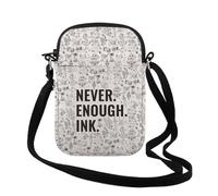 Tattoo Lover Gift Never Enough Ink Crossbody Bag Tattoo Artist Gift Funny Tattoos Gift for Adults (Enough Ink Cr uk)