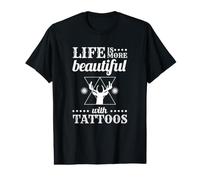 Tattoo Lover Life is More Beautiful with Tattoos Value Graphic T-Shirt