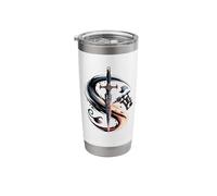 Tattoo Machine Dagger Ink Balance Symbol Stainless Steel Insulated Tumbler