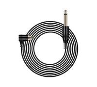 Tattoo Machine RCA Cord - TTOOGO 1.7M Silicone Connecting Cable with Pure Copper Plug, RCA Right Angle Tattoo Power Supply Line for Rotary Tattoo Pen Machine Use,Black