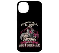Tattoo Mom Biker Chick Never Underestimate Motorcycle Mom Case for iPhone 14 Plus