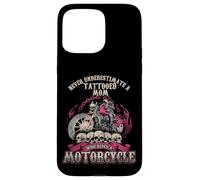 Tattoo Mom Biker Chick Never Underestimate Motorcycle Mom Case for iPhone 15 Pro Max