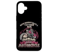 Tattoo Mom Biker Chick Never Underestimate Motorcycle Mom Case for iPhone 16 Plus
