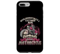 Tattoo Mom Biker Chick Never Underestimate Motorcycle Mom Case for iPhone 7 Plus/8 Plus