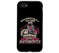 Tattoo Mom Biker Chick Never Underestimate Motorcycle Mom Case for iPhone SE (2020) / 7/8