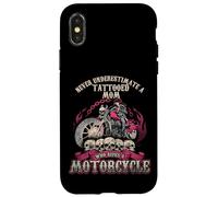 Tattoo Mom Biker Chick Never Underestimate Motorcycle Mom Case for iPhone X/XS