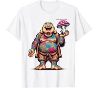 Tattoo Monk with Shroom Kids Womens Mens T Shirt Medium White