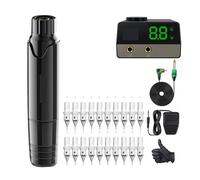 Tattoo Motor Rotary Pen Power Supply Set Needles Consumables Professional Machine Precision Drive(Mast P10 LY Kit)