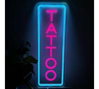 Tattoo Neon Sign Tattoo Studio Neon Sign for Tattoo Shop Office Neon Light Sign Tattoo Wall Decor Neon Light Dimmable Tattoo Salon Led Light, Tattoo Artist Neon Sign,Logo Tatto Bar Light
