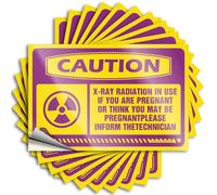 Tattoo Outdoor Decorations for Patio Easy Apply | Caution X-ray Radiation in Use If You New Window Peel and Stick(8X12CM)