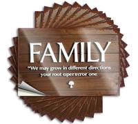 Tattoo Outside Fall Decor Durable Vinyl - Family: Growing in Different Directions, Rooted Together. Bottle for Quick Use(6X9CM)