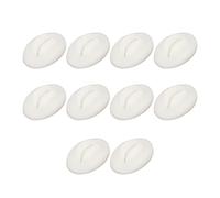 Tattoo Practice Lips, 10 Pieces Open Mouth Silicone 3D Artificial Lips for Semi-permanent Tattoo Training (Semi Transparent White)