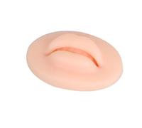Tattoo Practice Lips Open Mouth Model Silicone Realistic Module Facial 3d Fake Skin Cosmetic Training For Permanent Makeup(White skin)