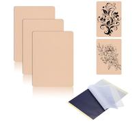 Tattoo Practice Skin - 3pcs Double Sides Blank Fake Skins with 10pcs Transfer Paper for Beginners, Tattoo Artists Supplies