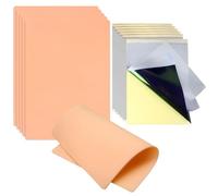 Tattoo Practice Skin Sheets, A4 Size 12 Pack, Silicone Training Pads with Transfer Paper, Double Sided Blank Canvas for Beginners, Tattoo Art Supply Kit