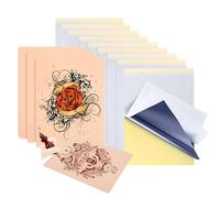 Tattoo Practice Skin with Transfer Paper Kit, 13 Pcs, Includes 3 Silicone Practice Skins and 10 Transfer Papers, for Beginners, Tattoo Artists, Suitable for Training and Practice