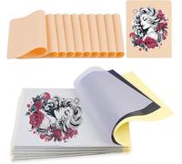 Tattoo Practice Skins and Transfer Paper Tattoo Fake Skins and Stencil Paper Kit Includes 40Pcs Transfer Paper and 10Pcs Double Sided Blank Skin Practice for Beginners and Experienced Artists