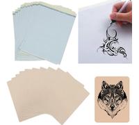 Tattoo Practice Skins with Tattoo Transfer Paper,new star tattoo A4 Size 4 Layers 8.5 x 11in Tattoo Transfer Paper with 8 x 6in Double Sided Practice Fake Skin for Tattooing (20pcs paper+10pcs skin)