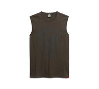 Tattoo print tank top Superdry Noir S
