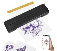 Tattoo Printer for Stencils, Rechargeable Tattoo Stencil Printer for Iprint App, Wireless Thermal Tattoo Kit with 10 Tattoo Transfer Papers, 2000mah, Compatible with Android, Ios and PC for Artists