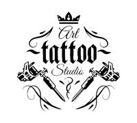 Tattoo Shop Logo Wall Decal Vinyl Sticker Tattoo Salon Window Wall Sticker Art Tattoo Studio-S-42x43cm-Black