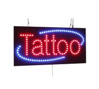 Tattoo Sign, TOPKING Signage, LED Neon Open, Store, Window, Shop, Business, Display, Grand Opening Gift