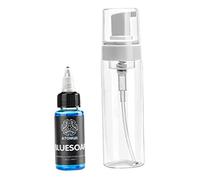 Tattoo Soap, Tattoo Blue Soap Neutral 40ml Tattoo Wash Cleansing Soap with 200ml Empty Bottle, tattoo aftercare soap