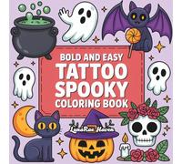 Tattoo Spooky: Bold and Easy Coloring Book For Adults and Teens