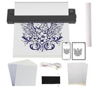 Tattoo Stencil Printer for Artists & Beginners, Upgrade Thermal Stencil Printer Compatible with Phone Tablet & PC, Wireless Tattoo Printing Machine with 20Pcs Transfer Paper & 1 Roll Thermal Paper