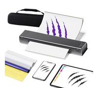 Tattoo Stencil Printer with 10 pcs Tattoo Transfer Paper for Tattooing, Thermal Printer Compatible with IPad & Phone & PC for Artists and Enthusiasts DIY Tattoos