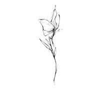 Tattoo Sticker Butterfly Waterproof Sticker Simulation Long-lasting Small Forearm Tattoo Semi-permanent 60 * 105mm(22)
