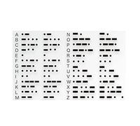 Tattoo stickers, temporary tattoos,2 Sheet Alphabet Temporary Tattoo Stickers Morse Code Fake Tattoo DIY Name Tattoo Kit