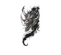 Tattoo Stickers Waterproof Wolf Animal Flower Arm Tattoo Men And Women Simulation Half Arm Temporary Tattoo Stickers 114 * 210mm(16)