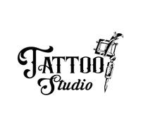 Tattoo Studio Sign Wall Decal Business Logo Poster Vinyl Art Sticker Tattoo Machines Window Waterproof-L-58x98cm-Black