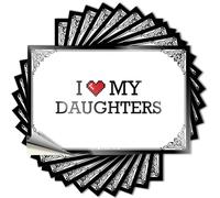 Tattoo Stuff for Room Drinking Winter Wall I Love My Daughters - Scratch Resistant Stickers(6X9CM)