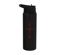 Tattoo Style Aesthetic Gothic Cross Stainless Steel Insulated Water Bottle